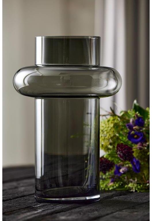 Lyngby Glas Tube Vase Smoke H40 cm