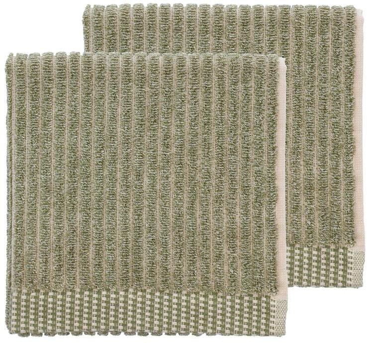 S&ouml;dahl Organic Melange H�ndkl�de 2 stk. 40x60 cm, Olive