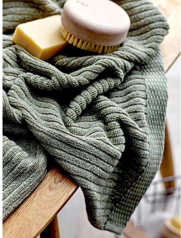 S&ouml;dahl Organic Melange H�ndkl�de 2 stk. 40x60 cm, Olive