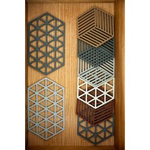 Zone Denmark Hexagon Bordskåner 16x14 cm, Terracotta