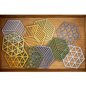 Zone Denmark Triangles Bordskåner 16x14 cm, Lilac
