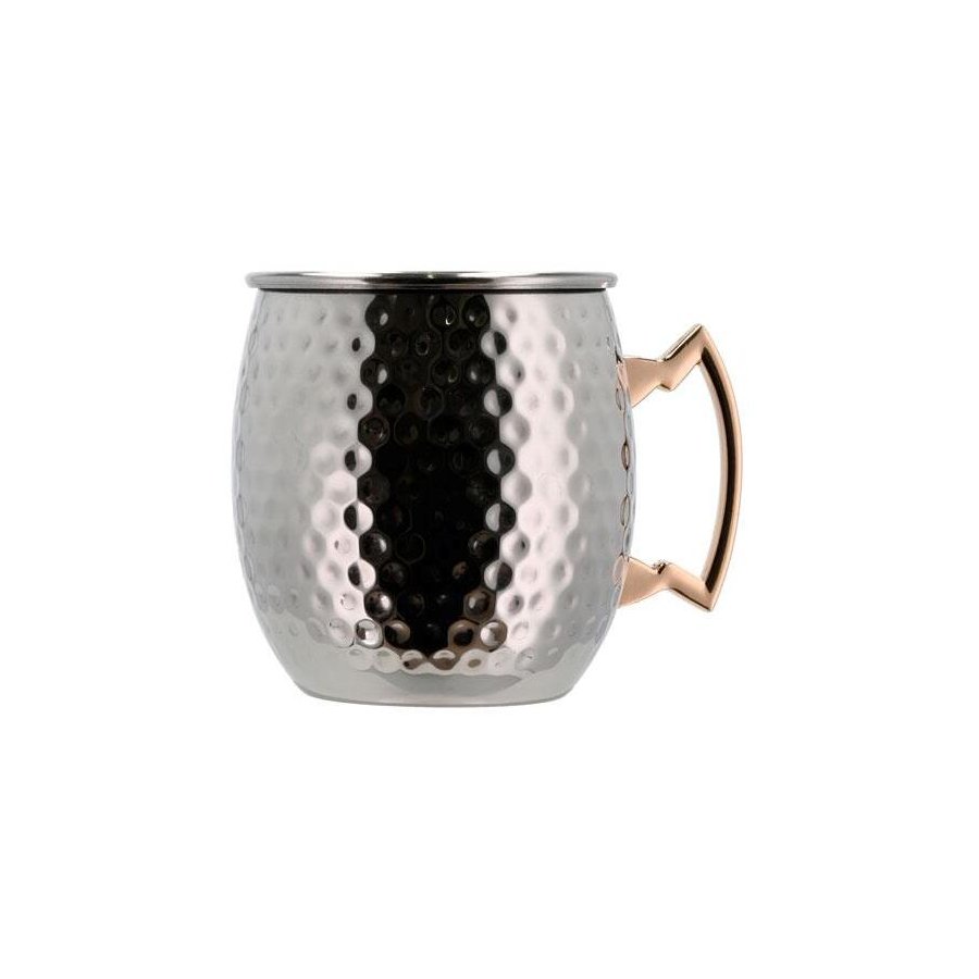 Lyngby Glas Moscow Mule Becher Stahl 2er Set 55 cl