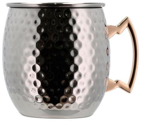 Lyngby Glas Moscow Mule Becher Stahl 2er Set 55 cl