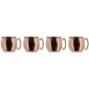 Lyngby Glas Moscow Mule Mini Shot Glas Kupfer/Stahl 4er Set 8 cl