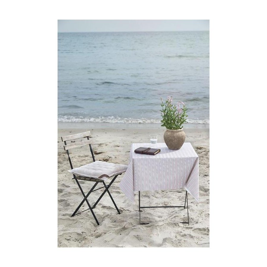 Södahl Nordic Stripe Akryldug m. Antislip 140 cm, Beige
