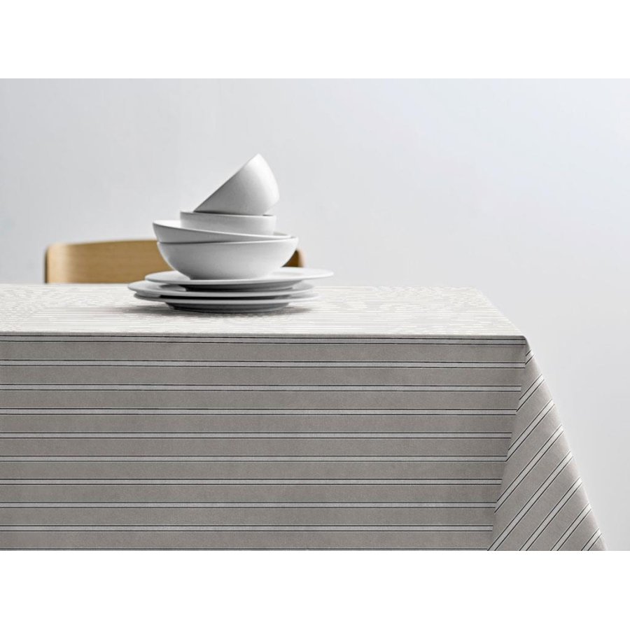 Södahl Nordic Stripe Akryldug m. Antislip 140 cm, Beige