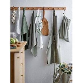 Södahl Line Viskestykke 2 stk. 50x70 cm, Olive/White