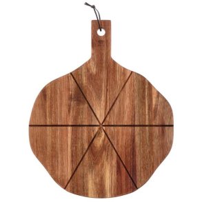 HOLM Pizzaskærebræt m. Riller 44 cm, Akacietræ