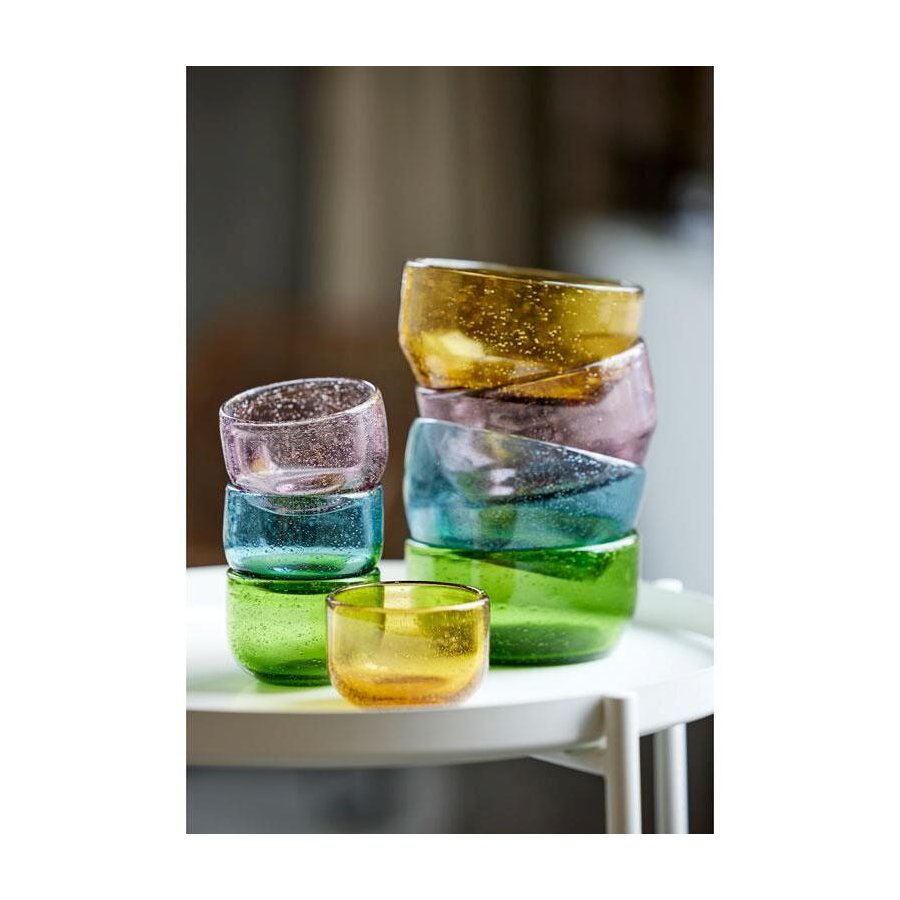 Lyngby Glas Valencia Skl 8 cm, Amber