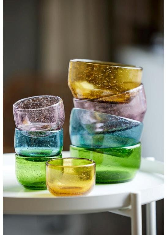 Lyngby Glas Valencia Skl 8 cm, Amber