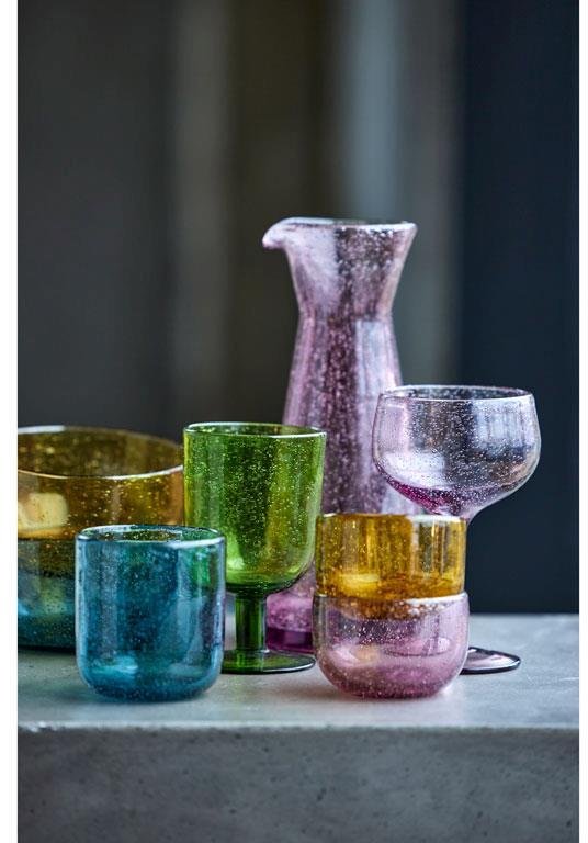 Lyngby Glas Valencia Skl 8 cm, Amber