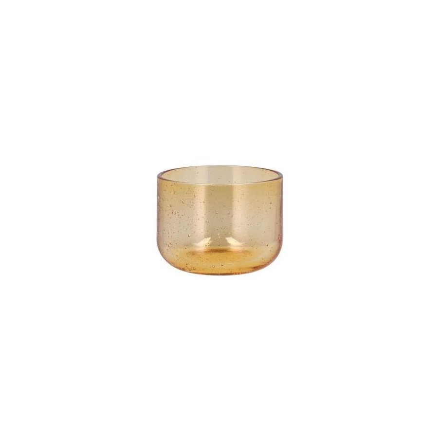 Lyngby Glas Valencia Skl 8 cm, Amber