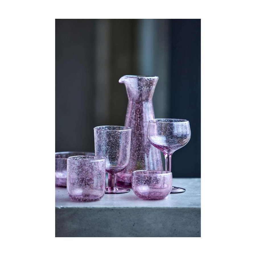 Lyngby Glas Valencia Vandglas m. Fod 37 cl, Pink