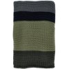 Södahl Bold Knit Plaid 130x170 cm, Forest Green/Sort