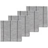 Sdahl Line Serviette 2er Set 40x40 cm, Light Grey/Ash