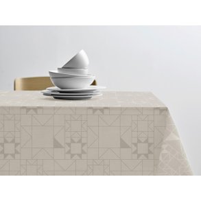 Södahl Star Damask Dug 140x270 cm, Beige