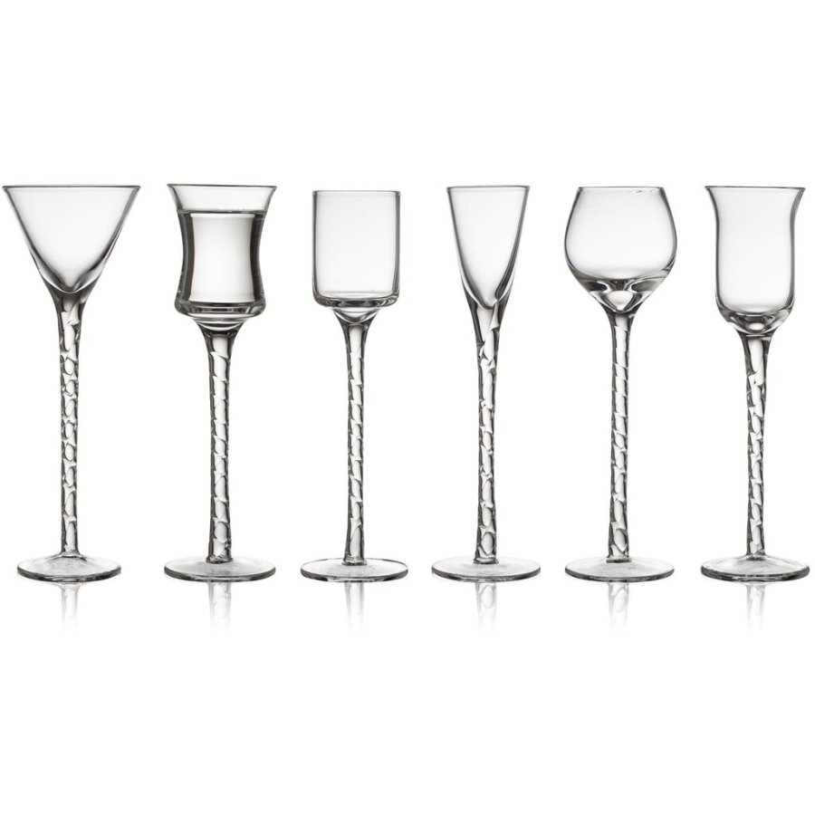 Lyngby Glas Rum Schnapsglas Klar 6er Set