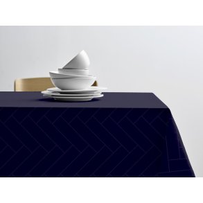 Södahl Tiles Damask Dug 140x220 cm, Indigo