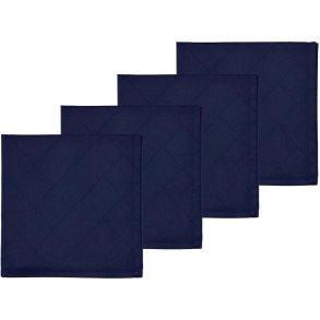 Södahl Tiles Damask Mundserviet 4 stk. 45x45 cm, Indigo
