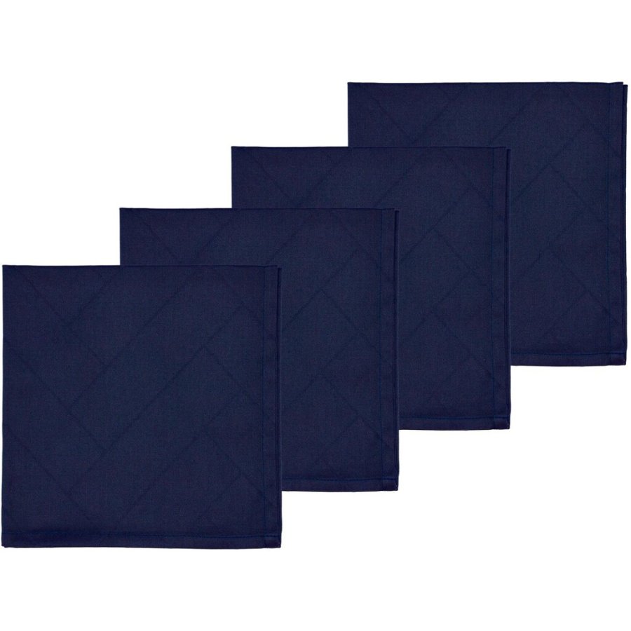 Sdahl Tiles Damask Serviette 2er Set 45x45 cm, Indigo