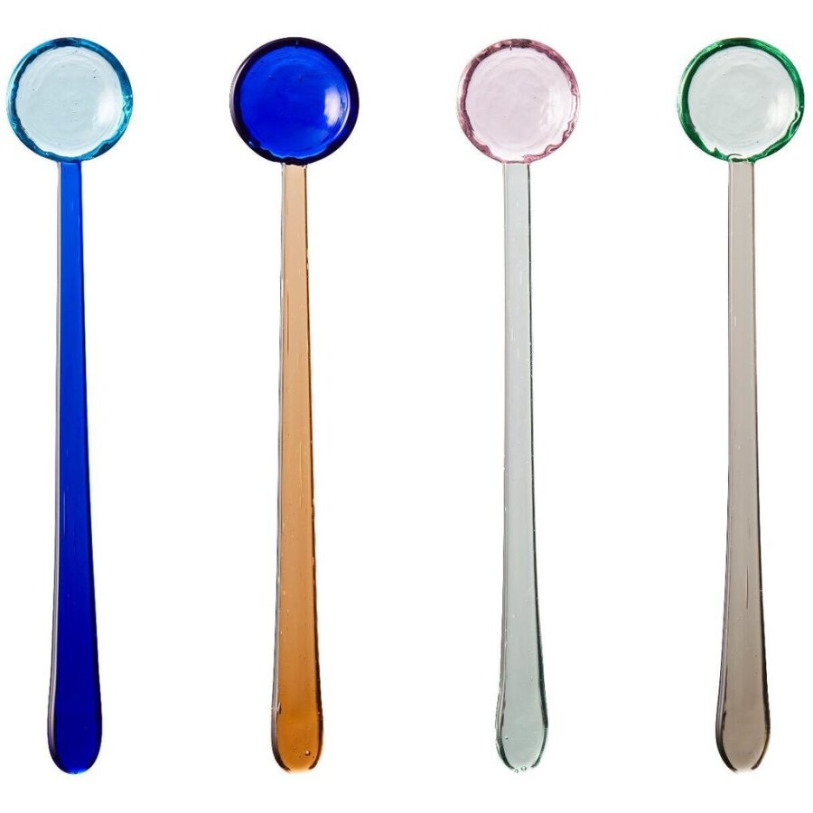 Lyngby Glas Glasskeer Assorterede 4 stk. 18 cm