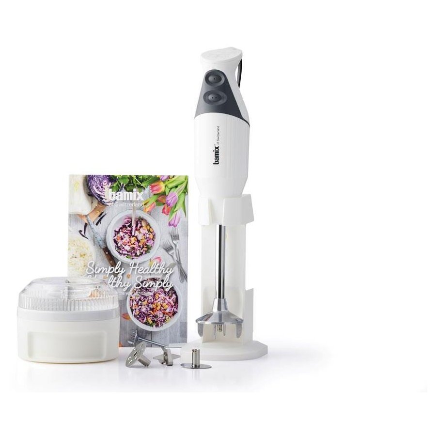 Bamix Simply Healthy Stavblender, Hvid