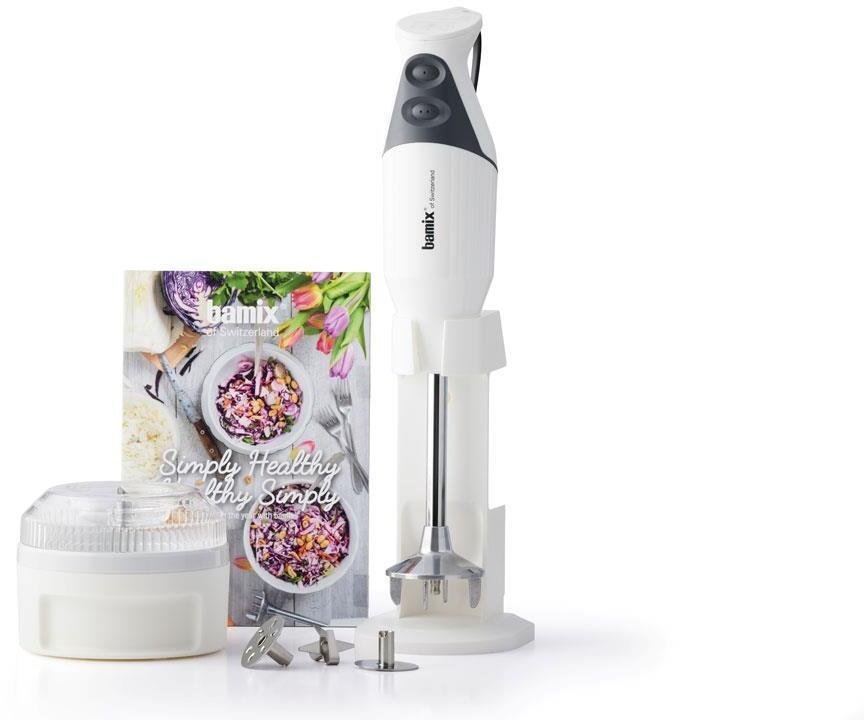 Bamix Simply Healthy Stavblender, Hvid