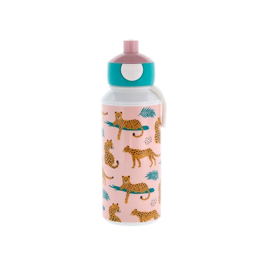 Mepal Pop-up Campus Trinkflasche 400 ml, Leopard