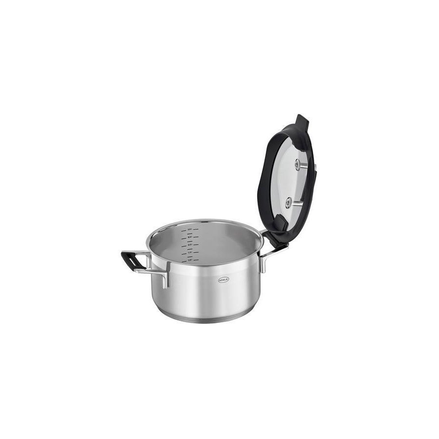 Rösle Silence Pro Gryde m. Glaslg 20 cm/3,5 L, Stl