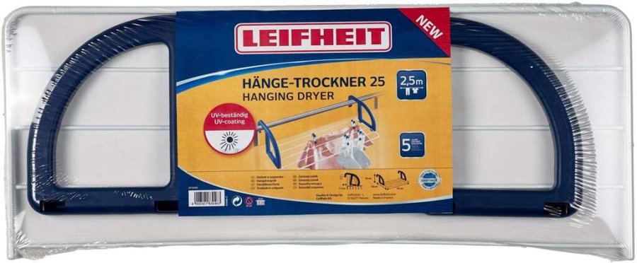 Leifheit Classic 25 Trrestativ, Hvid/Bl
