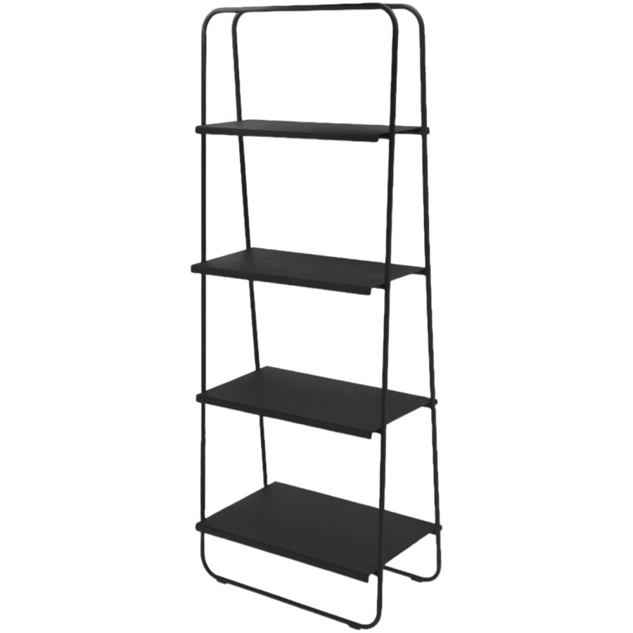 Zone A-Bookshelf Regal 140,7 cm, Schwarz