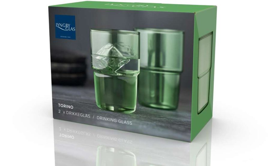 Lyngby Glas Torino Drikkeglas 2 stk. 40 cl, Grn