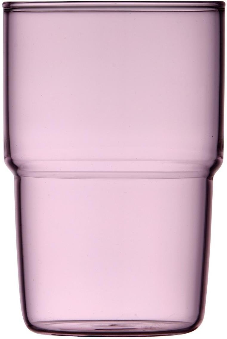 Lyngby Glas Torino Drikkeglas 2 stk. 40 cl, Pink