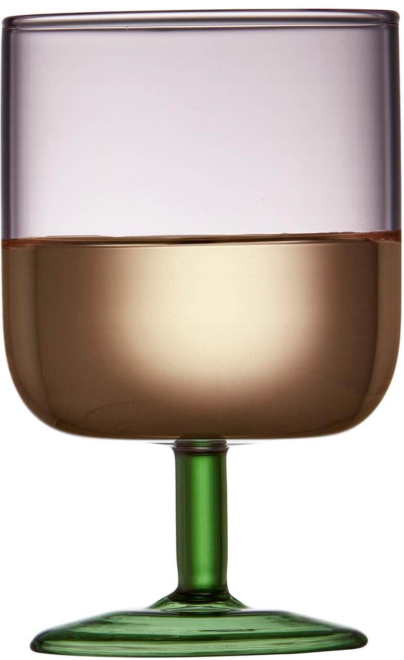 Lyngby Glas Torino Vinglas 2 stk. 30 cl, Pink/Grn