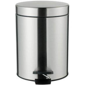 Leifheit Pedalspand 5 L, Rustfrit Stål