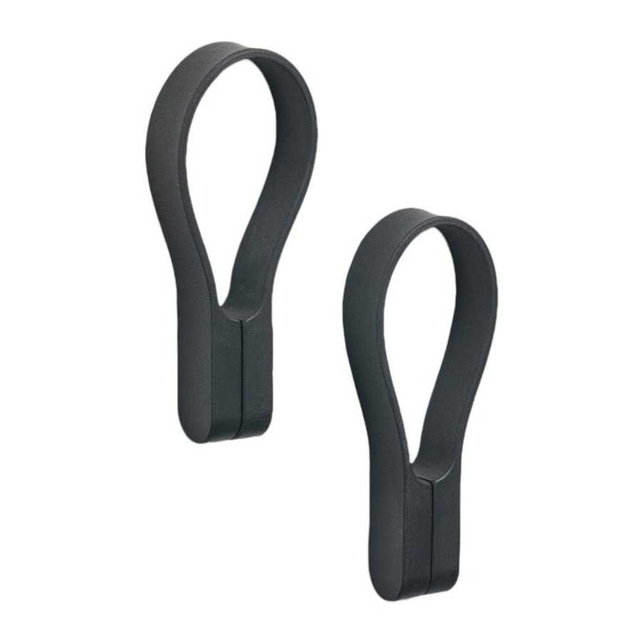 Zone Loop Magnet Handtuchhalter 9 cm 2er Set, Schwarz