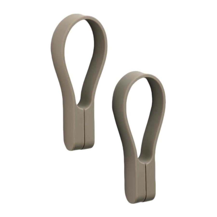 Zone Loop Magnet Handtuchhalter 9 cm 2er Set, Taupe