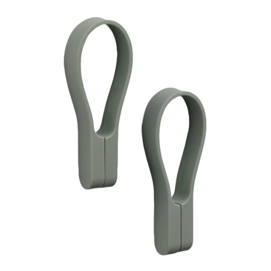 Zone Loop Magnet Handtuchhalter 9 cm 2er Set, Olive Green