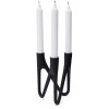 Mors Roots Kerzenstnder 3 Arme H16,5 cm, Schwarz