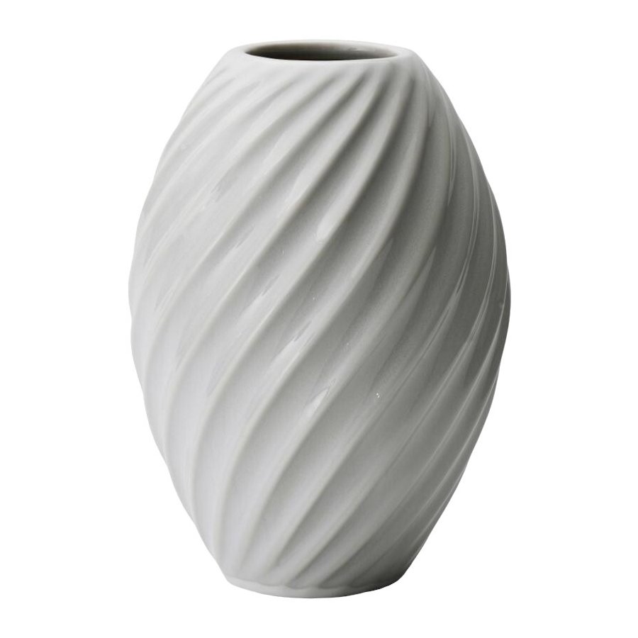 Mors River Vase H16 cm, Hvid