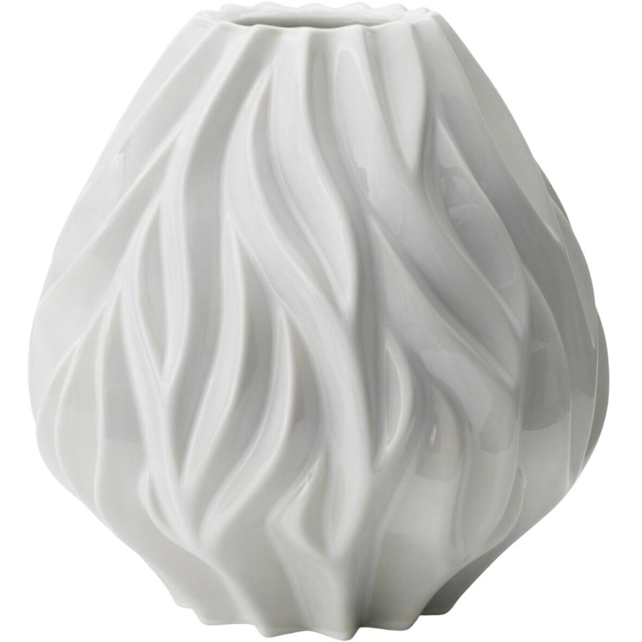 Mors Flame Vase H23 cm, Hvid