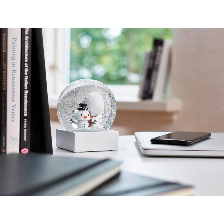 Hoptimist Snowman Snow Globe L, Hvid