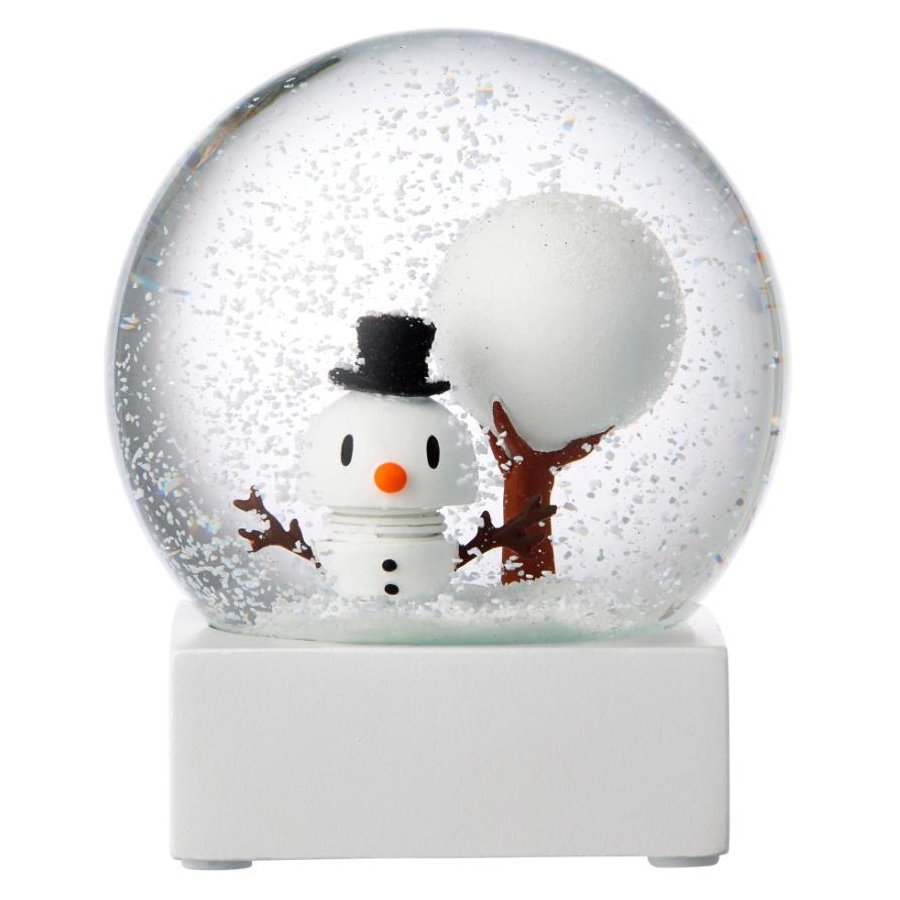 Hoptimist Snowman Snow Globe L, Hvid