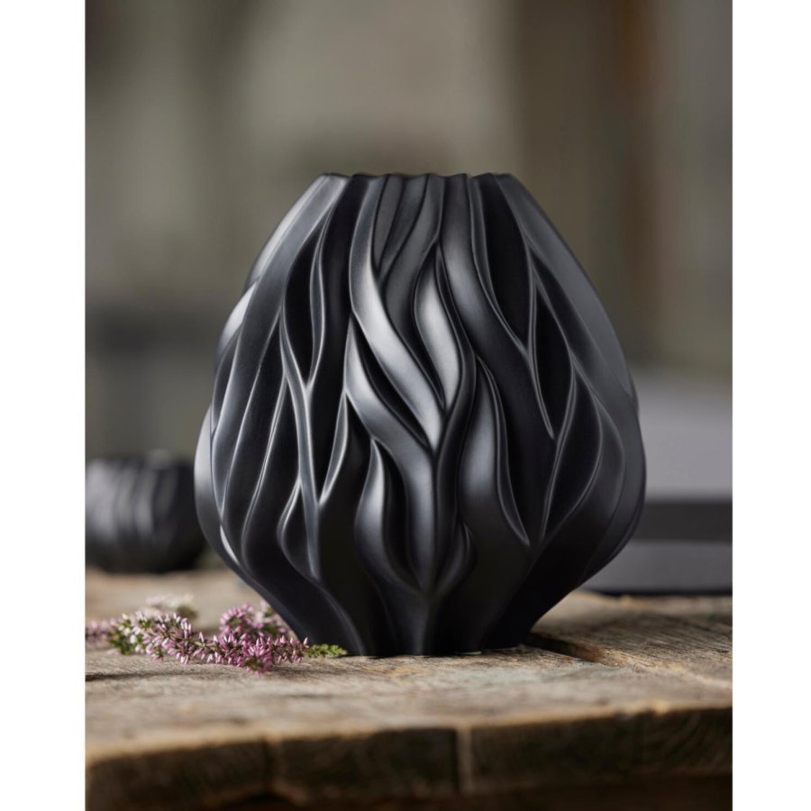 Mors Flame Vase H23 cm, Sort