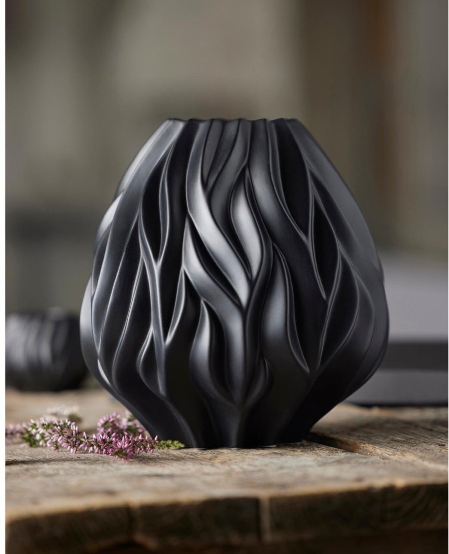 Mors Flame Vase H23 cm, Sort