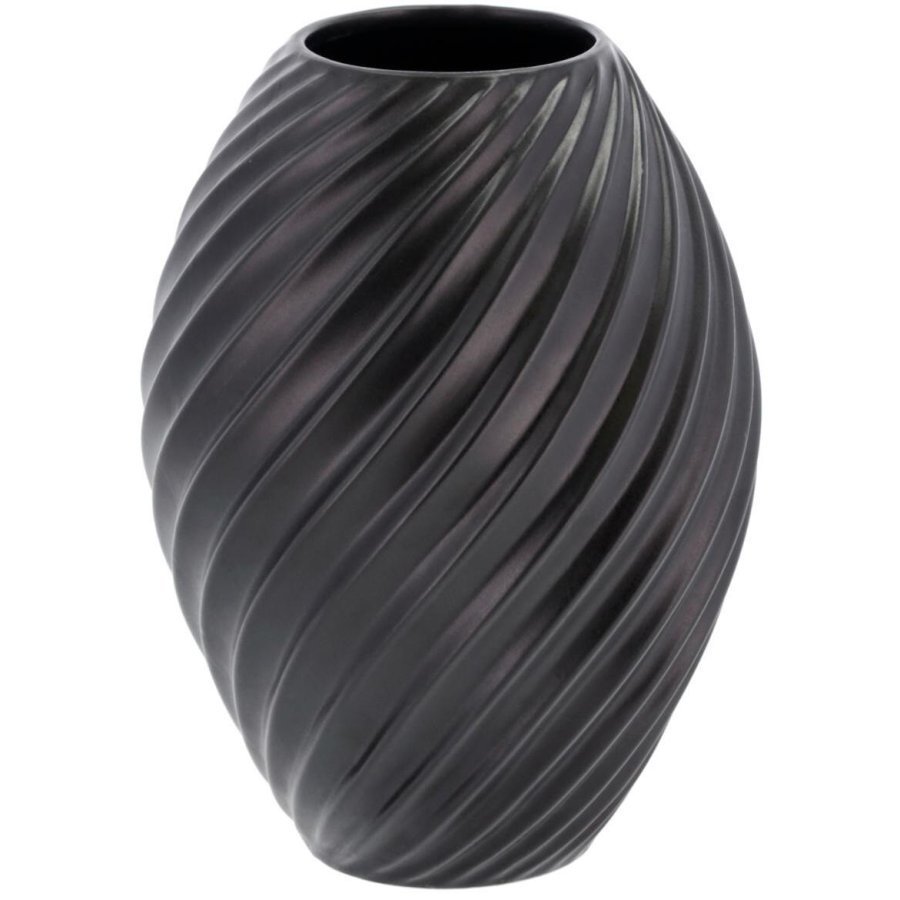 Mors River Vase H21 cm, Sort