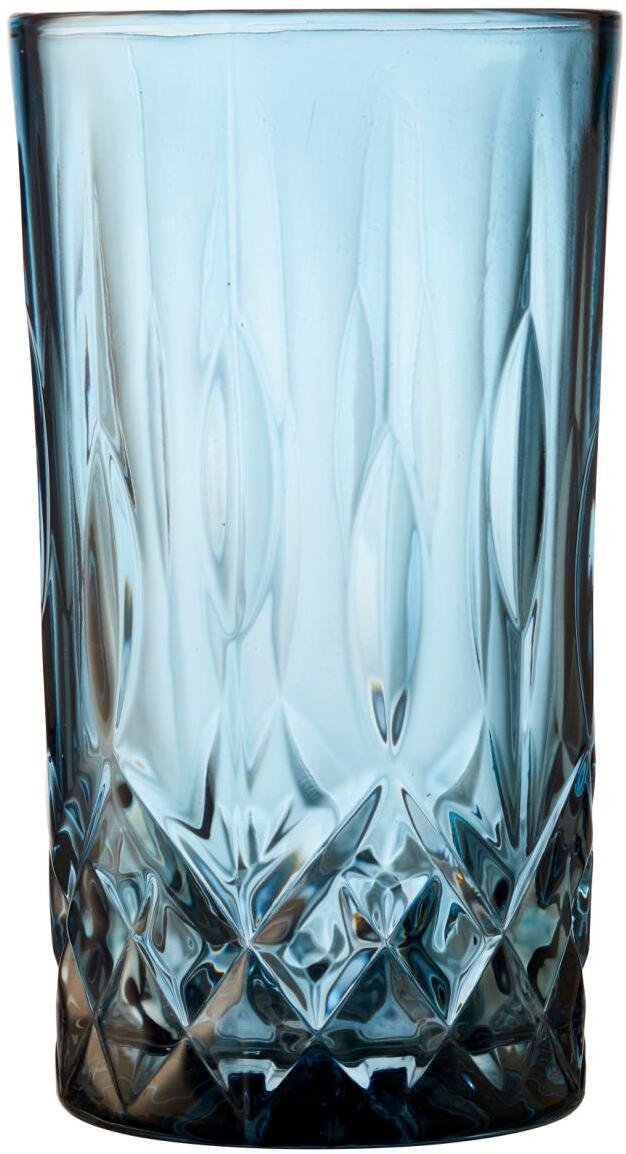 Lyngby Glas Sorrento Highball Glas 4er Set 38 cl, Blau