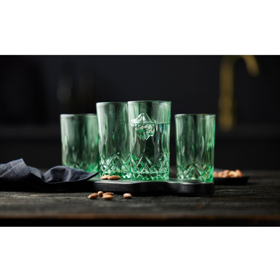 Lyngby Glas Sorrento Highball Glas 4er Set 38 cl, Grn