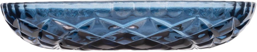 Lyngby Glas Sorrento Glas-Teller 4er Set 16 cm, Blau