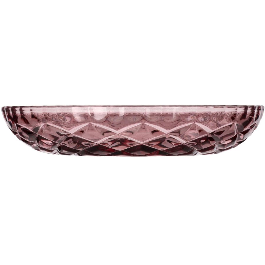 Lyngby Glas Sorrento Glas-Teller 4er Set 16 cm, Rosa